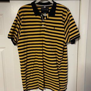 Demin & Flower Not Your Dad's Polo- Black and Yellow